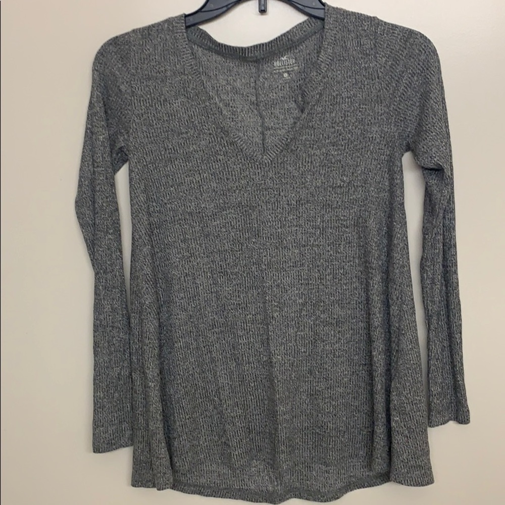 HOLISTER  women’s size S long sleeve SHIRT grey